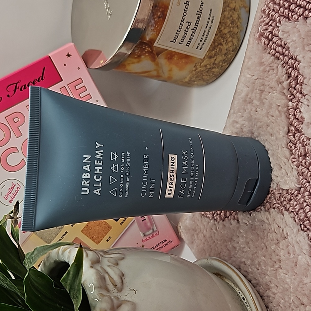 FULL Men's URBAN ALCHEMY Cucumber Mint FACE MASK  5.06oz Refreshing